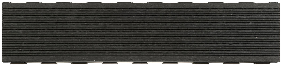 TERRASSENDIELE Schwarz 8 Stück  - Schwarz, Basics, Kunststoff (59,2/13,4/3,3cm) - Ambia Garden
