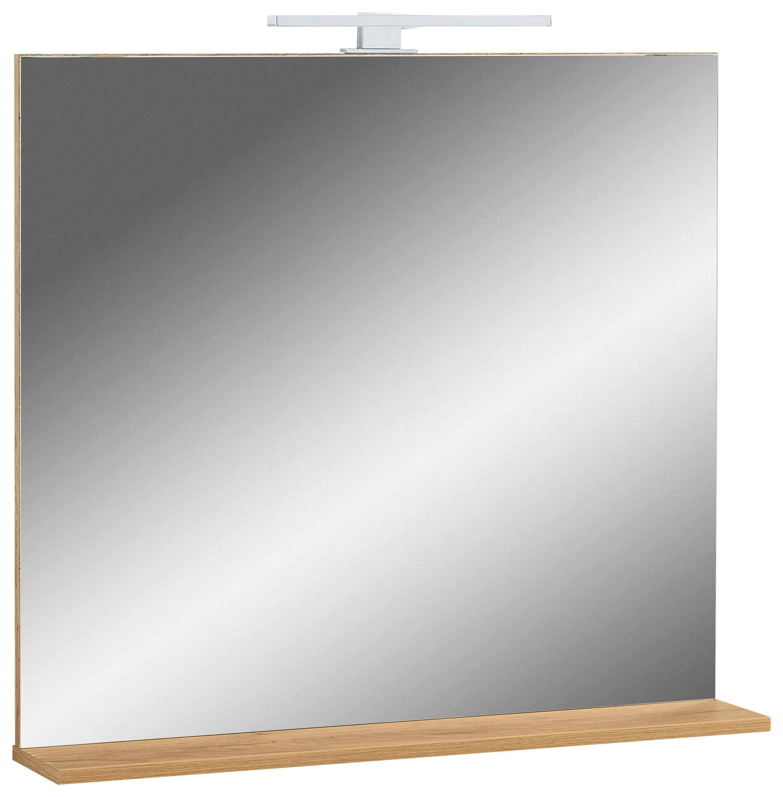 BADEZIMMERSPIEGEL 76/75/15 cm  - Eichefarben, MODERN, Glas/Holzwerkstoff (76/75/15cm) - Germania