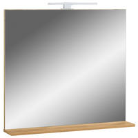 BADEZIMMERSPIEGEL 76/75/15 cm  - Eichefarben, MODERN, Glas/Holzwerkstoff (76/75/15cm) - Germania