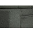 ECKSOFA in Struktur Grau  280/205 cm  - Schwarz/Grau, Design, Textil/Metall (280/205cm) - Xora