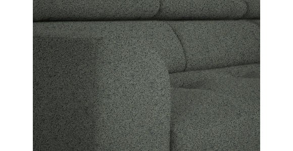 ECKSOFA in Struktur Grau  280/205 cm  - Schwarz/Grau, Design, Textil/Metall (280/205cm) - Xora