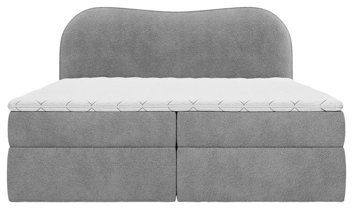 BOXBETT 180/200 cm  in Dunkelgrau  - Dunkelgrau/Schwarz, Design, Holz/Holzwerkstoff (180/200cm) - Chameo