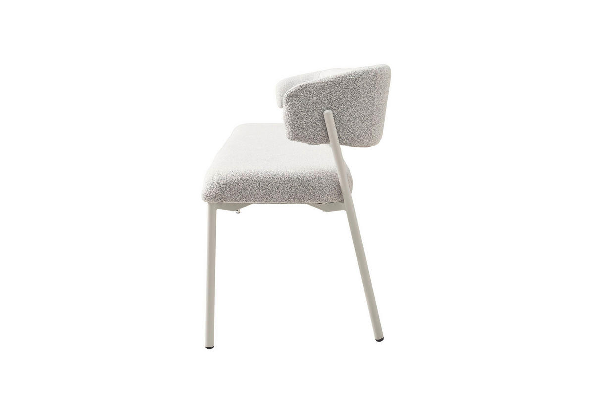 SITZBANK in Metall, Textil Greige  - Greige/Seidengrau, MODERN, Textil/Metall (163/80/56cm) - Schöner Wohnen