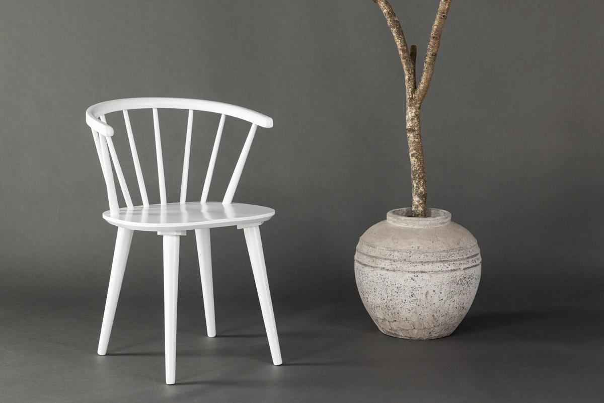 STOLSET 2 styck    vit  - vit, Modern, trä (55/76/53cm) - Livetastic