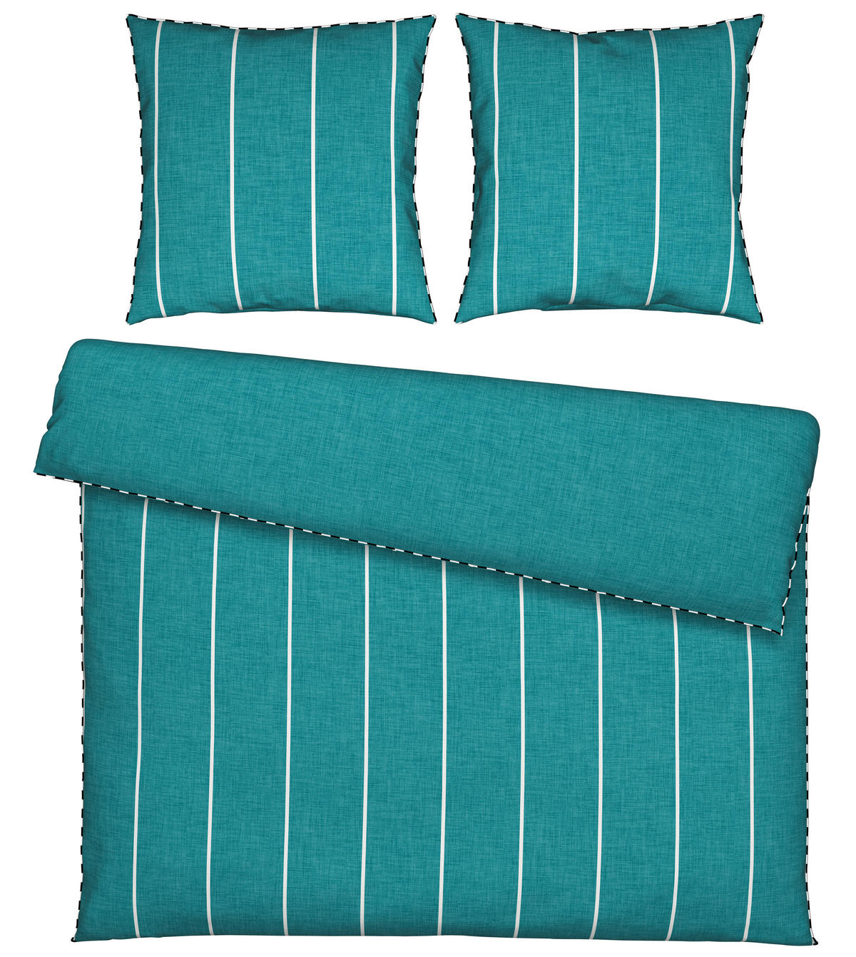 WENDEBETTWÄSCHE Renforcé 200/200 cm  - Petrol, KONVENTIONELL, Textil (200/200cm) - Novel