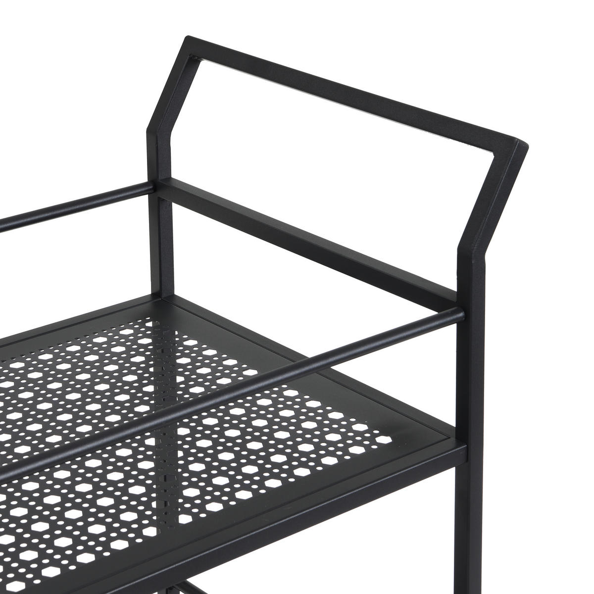 SERVÍROVACÍ VOZÍK, černá, 79/45/83 cm - černá, Design, kov/plast (79/45/83cm) - MID.YOU