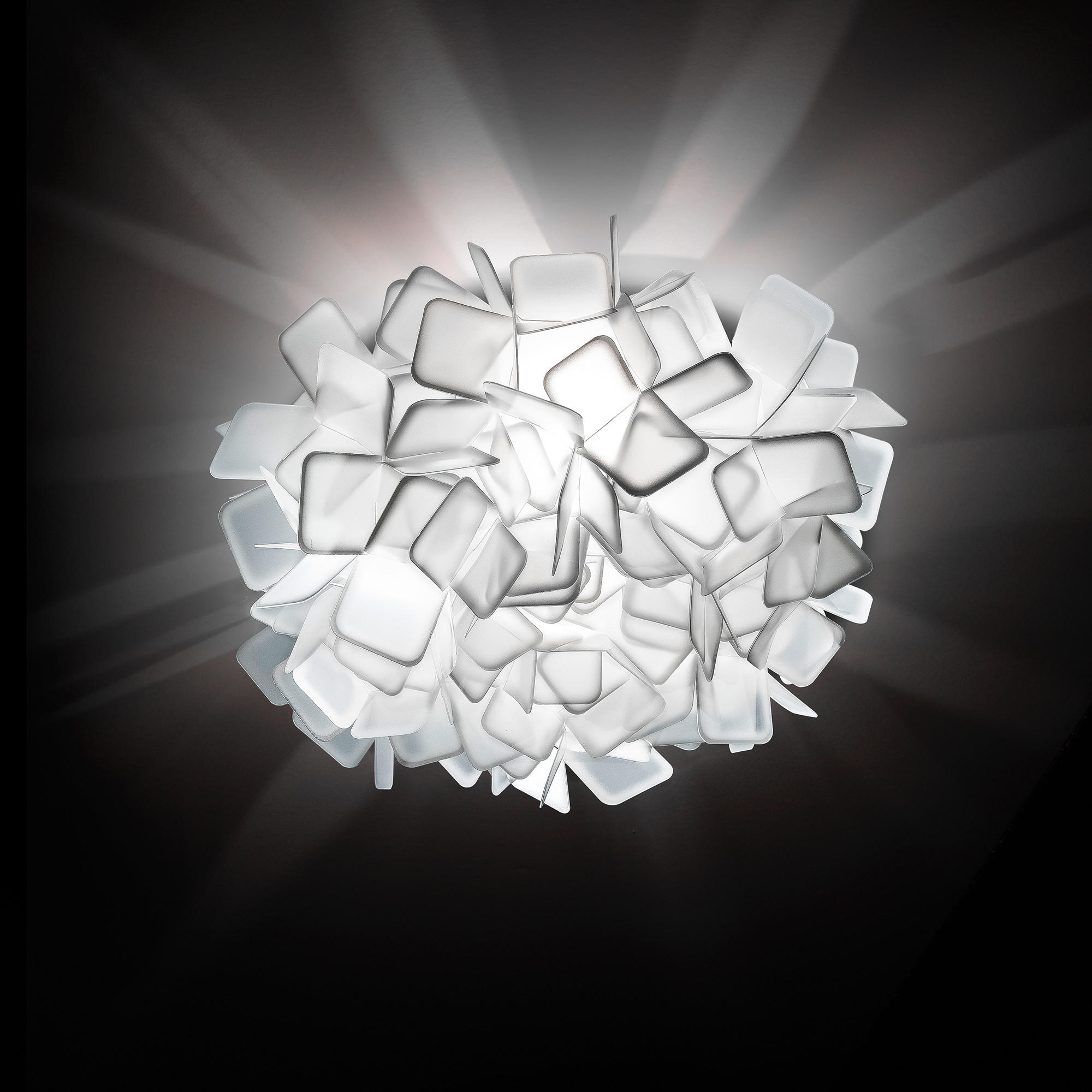 DECKENLEUCHTE CLIZIA 53/20 cm   - Weiß, Design, Kunststoff (53/20cm) - Slamp