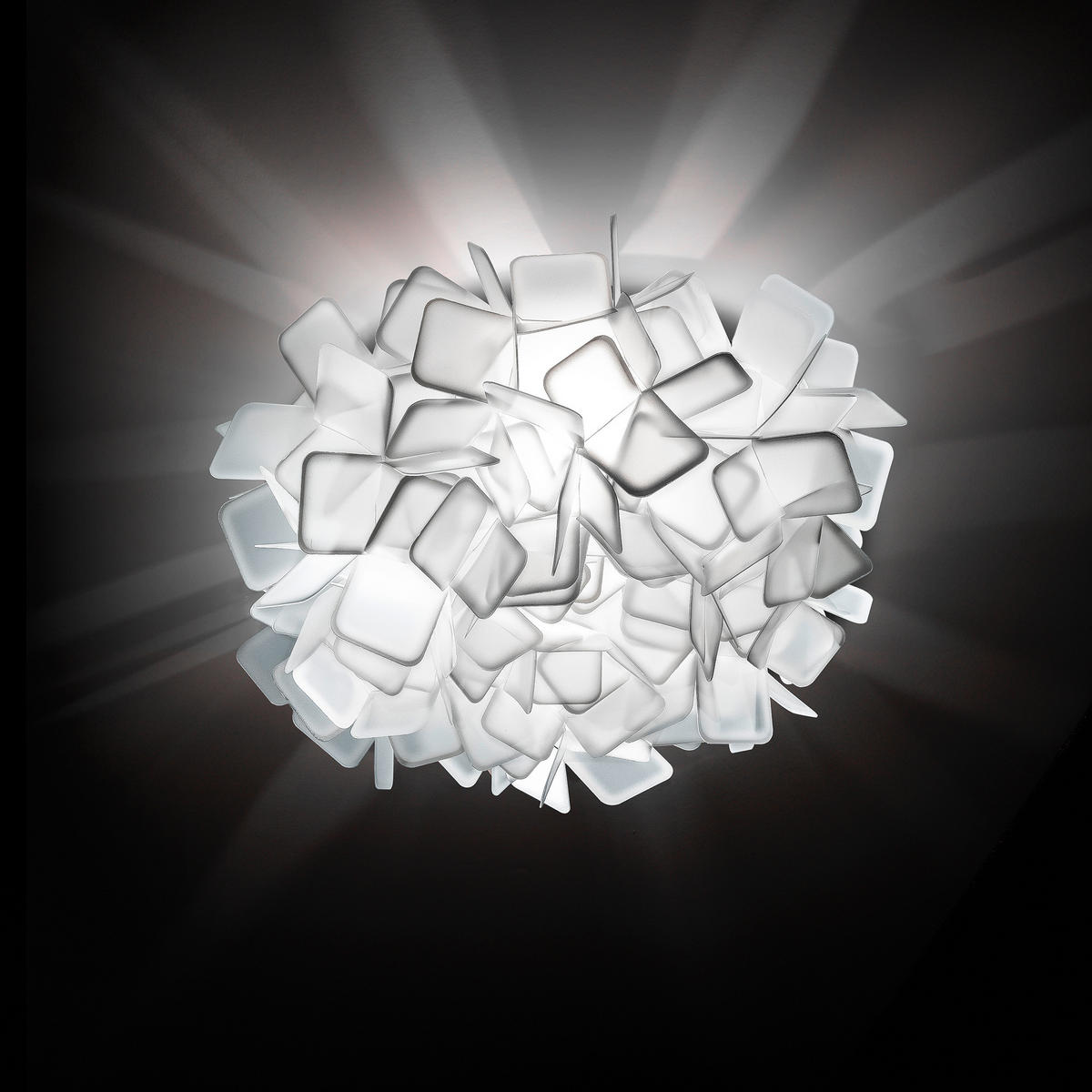 DECKENLEUCHTE CLIZIA 53/20 cm   - Weiß, Design, Kunststoff (53/20cm) - Slamp