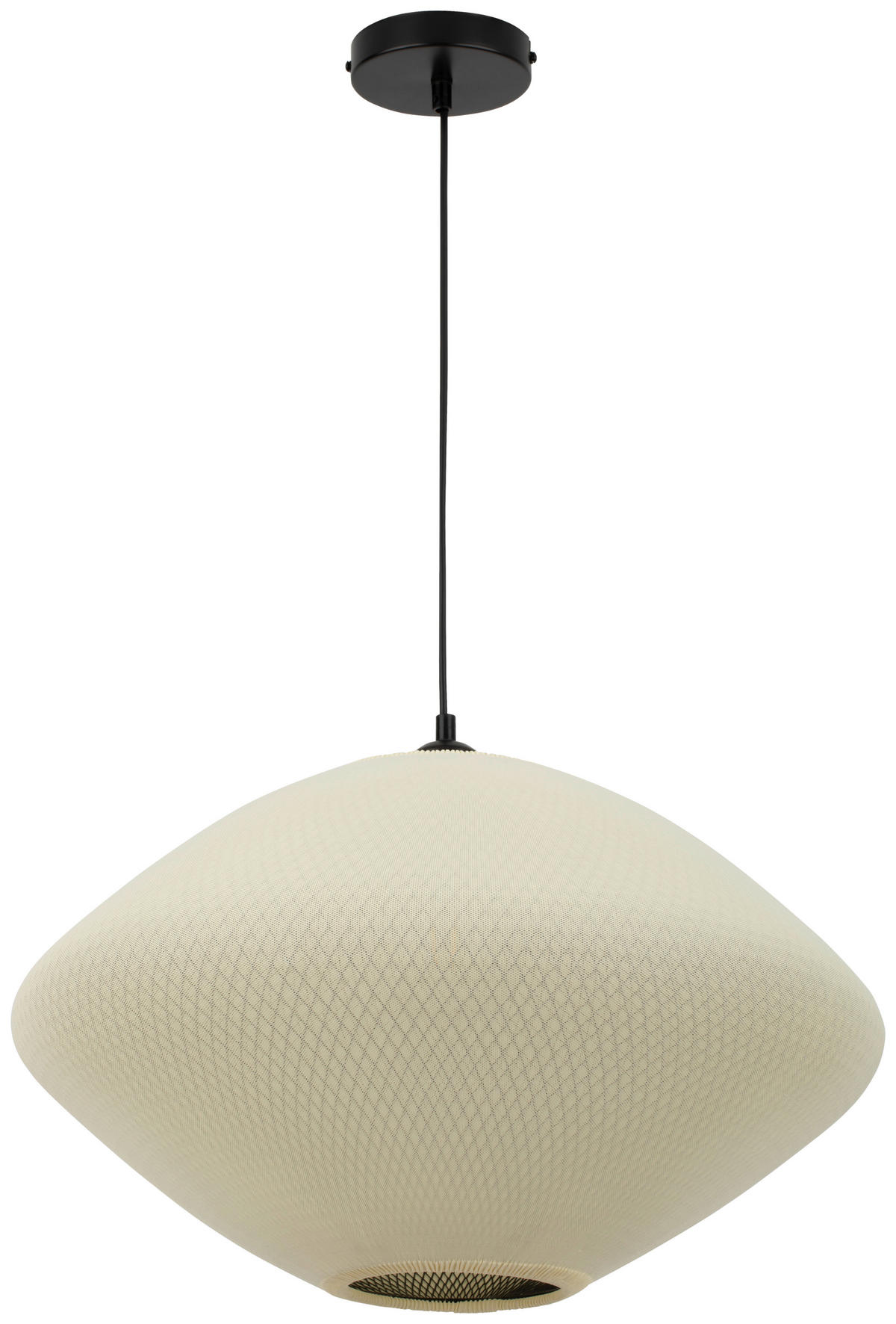 HÄNGELEUCHTE 50/120 cm   - Beige, Design, Textil/Metall (50/120cm) - Collet's Monde