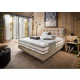 BOXSPRINGBETT 160/200 cm  in Beige  - Beige, KONVENTIONELL, Holz/Textil (160/200cm) - Dieter Knoll