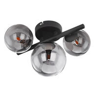 LED-WANDLEUCHTE - Schwarz, Design, Glas/Metall (28/19cm) - Globo
