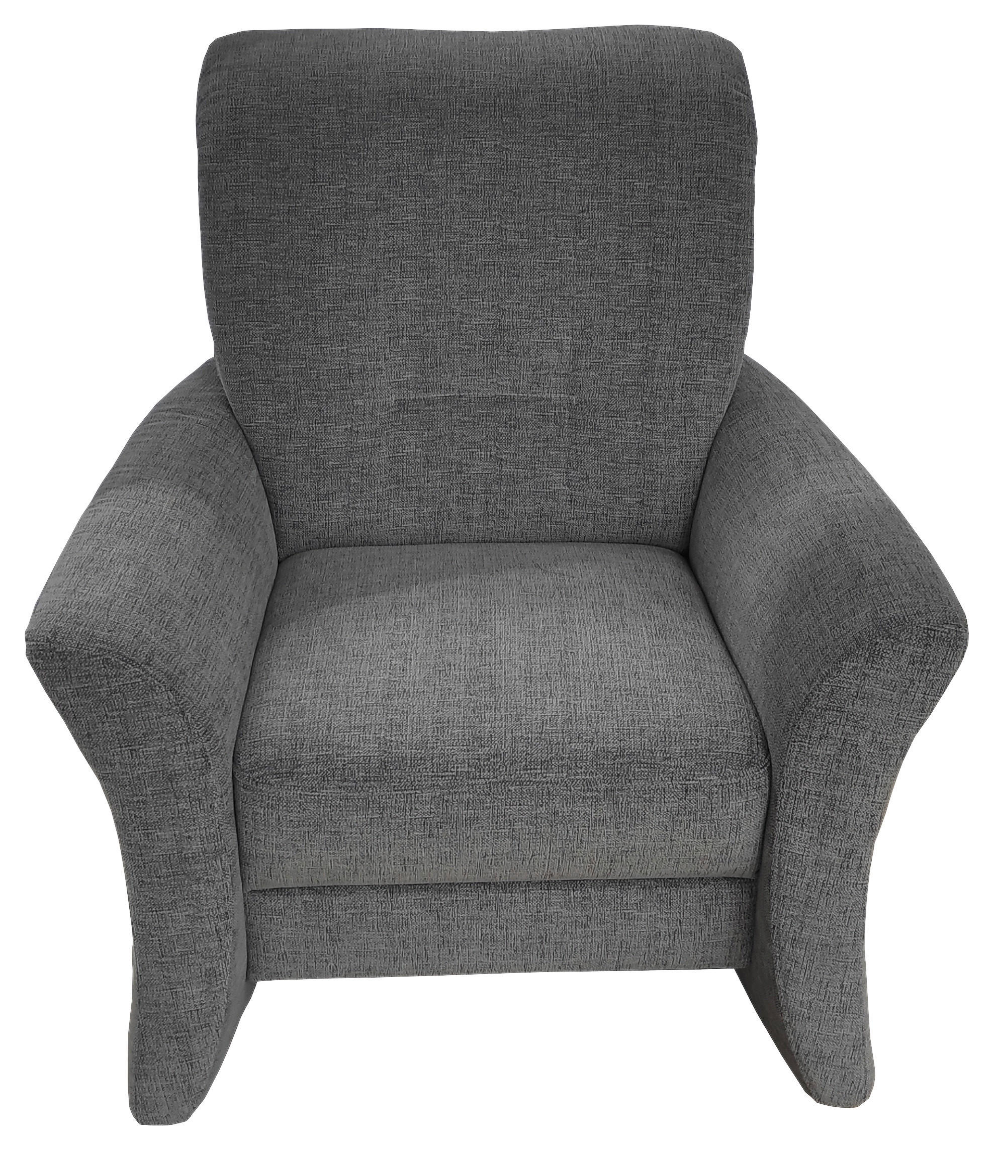 SESSEL in Chenille Grau  - Grau, KONVENTIONELL, Kunststoff/Textil (84/97/89cm) - Elegando