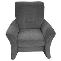 SESSEL in Chenille Grau  - Grau, KONVENTIONELL, Kunststoff/Textil (84/97/89cm) - Elegando