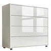 KOMMODE Mailand Typ 3  in 79/73/33 cm  - Weiß Hochglanz/Schwarz, MODERN, Holzwerkstoff/Kunststoff (79/73/33cm) - MID.YOU