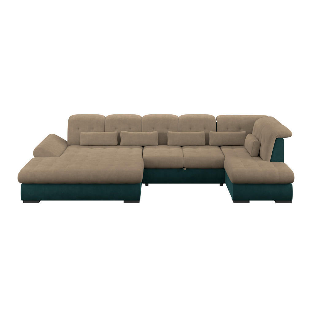 Wohnlandschaft Madera Dunkelbraun S: 358x212 Cm