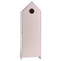  KINDERKLEIDERSCHRANK Rosa, Weiß  - Rosa/Weiß, MODERN, Holzwerkstoff (57,6/171,3/37cm) - Vipack