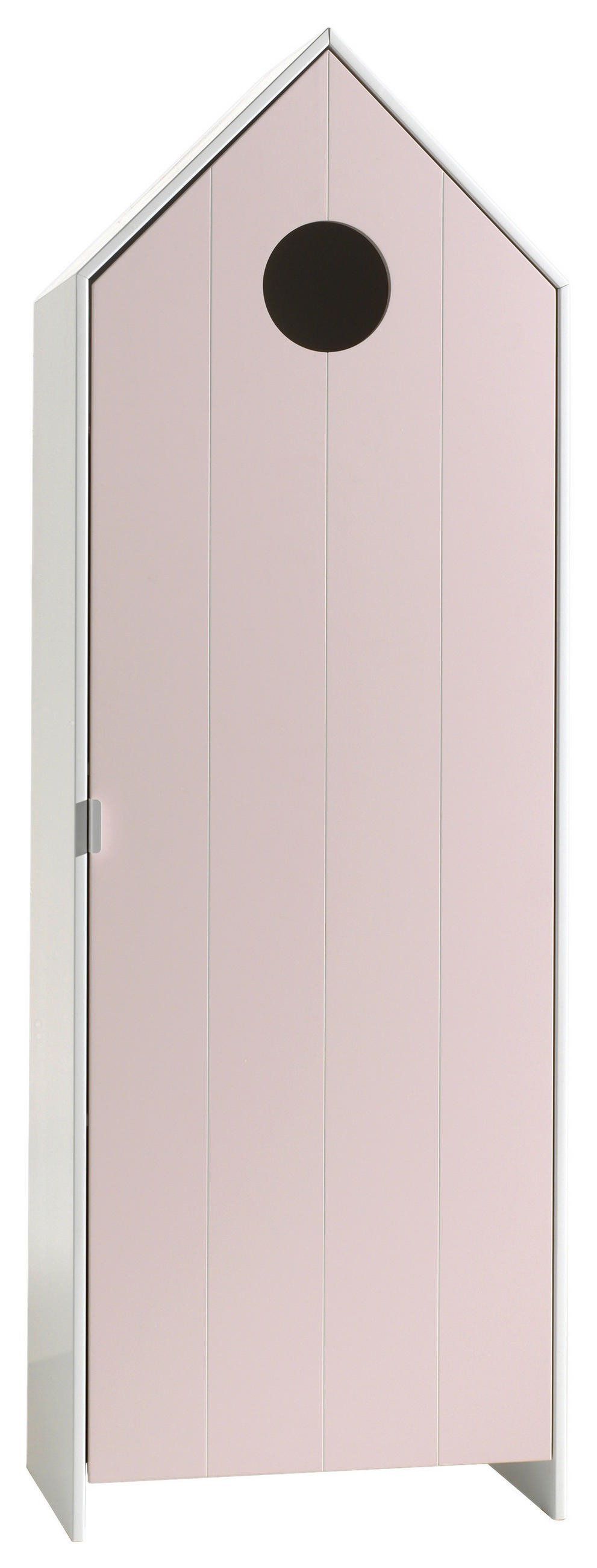  KINDERKLEIDERSCHRANK Rosa, Weiß  - Rosa/Weiß, MODERN, Holzwerkstoff (57,6/171,3/37cm) - Vipack