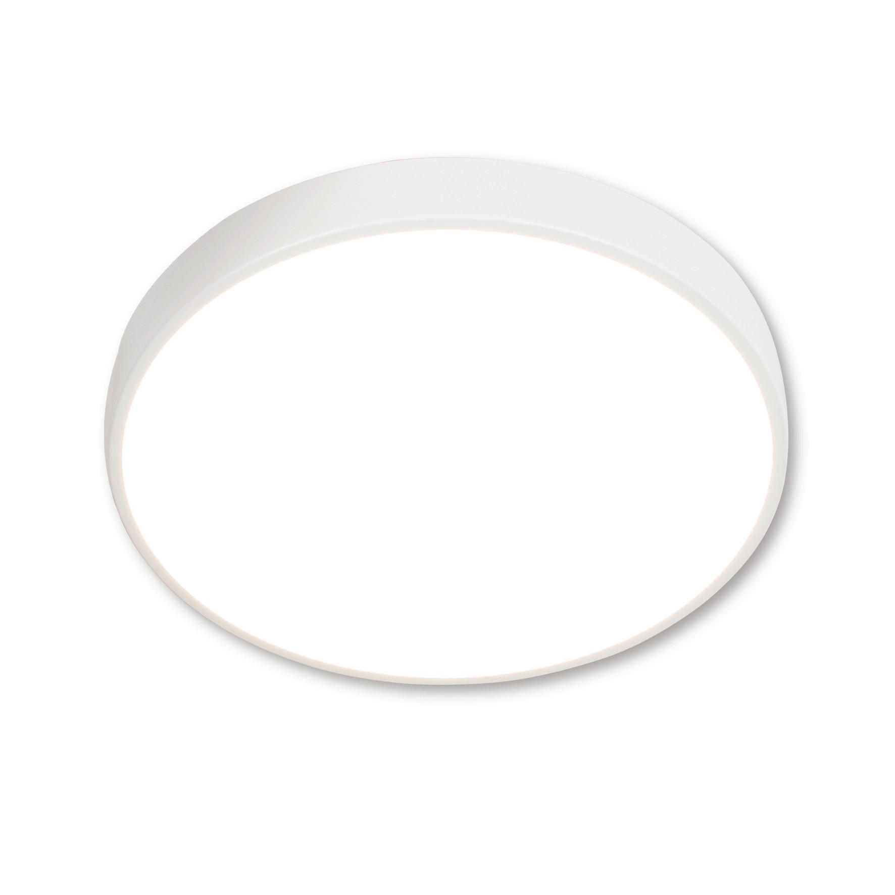 STROPNÍ LED SVÍTIDLO, 40/40/5 cm - bílá, Basics, kov/plast (40/40/5cm)