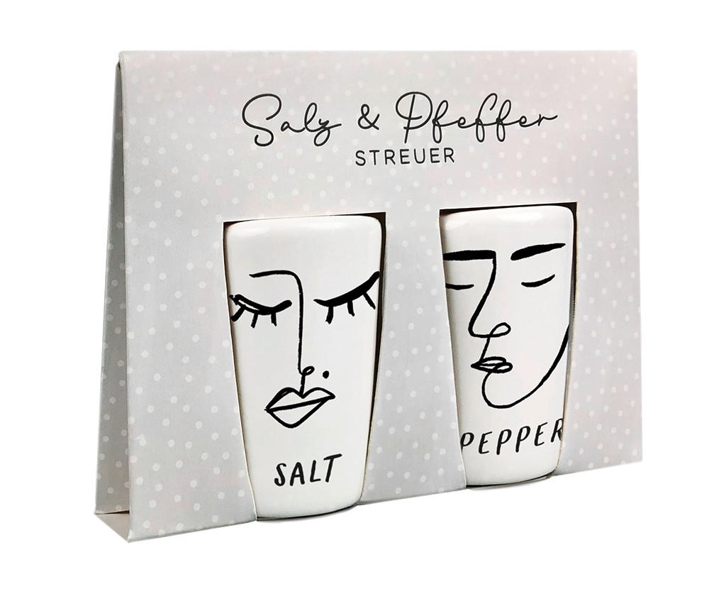 SALZ- UND PFEFFERSTREUER  - Basics, Keramik (4/6cm)