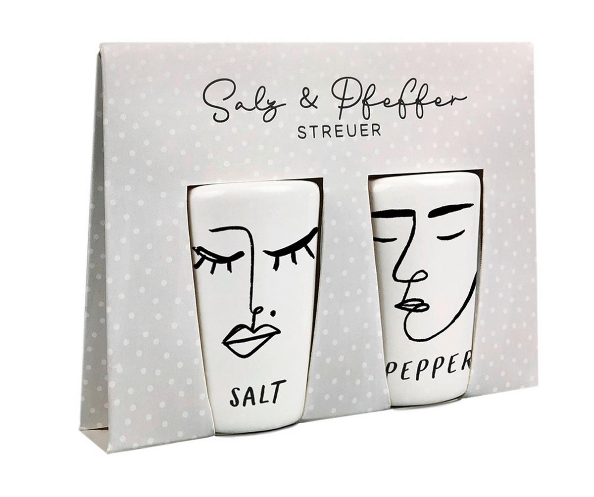 SALZ- UND PFEFFERSTREUER  - Basics, Keramik (4/6cm)