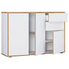 KOMMODE 110/74/33 cm  in Weiss, Honigeiche  - Honigeiche/Weiss, Design, Holzwerkstoff/Kunststoff (110/74/33cm) - MID.YOU