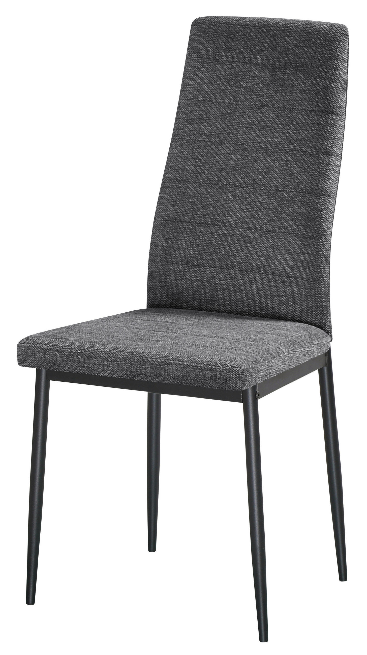 STOL S ŠTIRIMI NOGAMI, kovina, tekstil siva, črna  - siva/črna, Konvencionalno, kovina/tekstil (41/93/55cm) - Boxxx