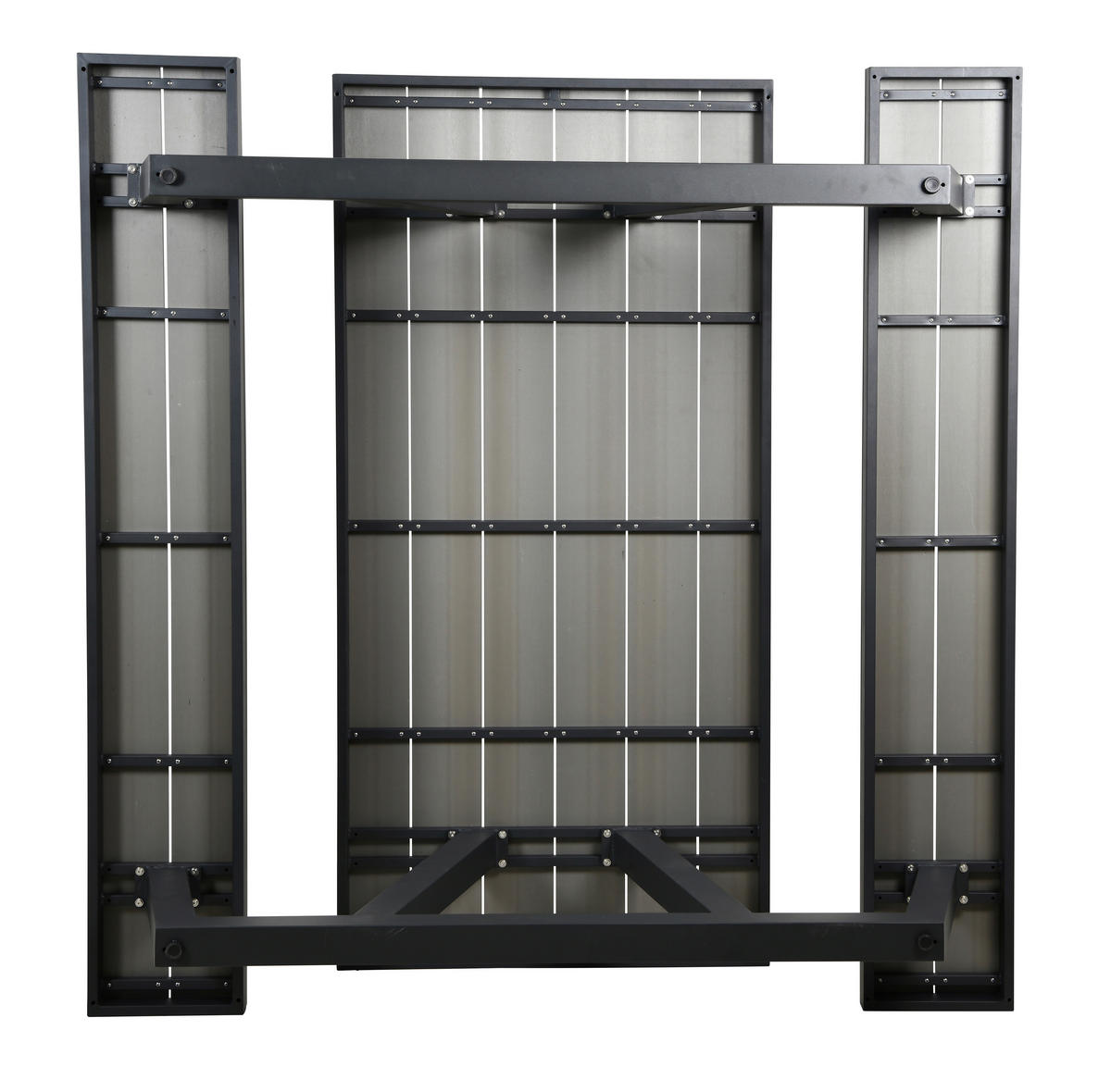 GARTENTISCHGRUPPE Stahl  - Anthrazit/Grau, Basics, Kunststoff/Metall - Ambia Garden