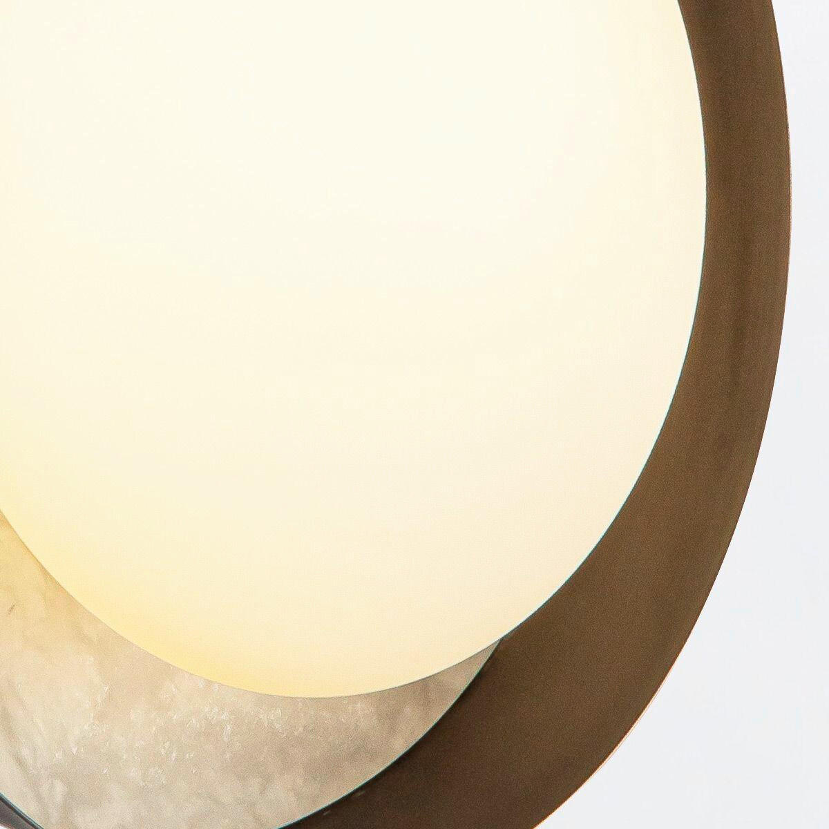 LED-WANDLEUCHTE 21,6/9,1 cm    - Graubraun, KONVENTIONELL, Glas/Stein (21,6/9,1cm) - Elstead Lighting