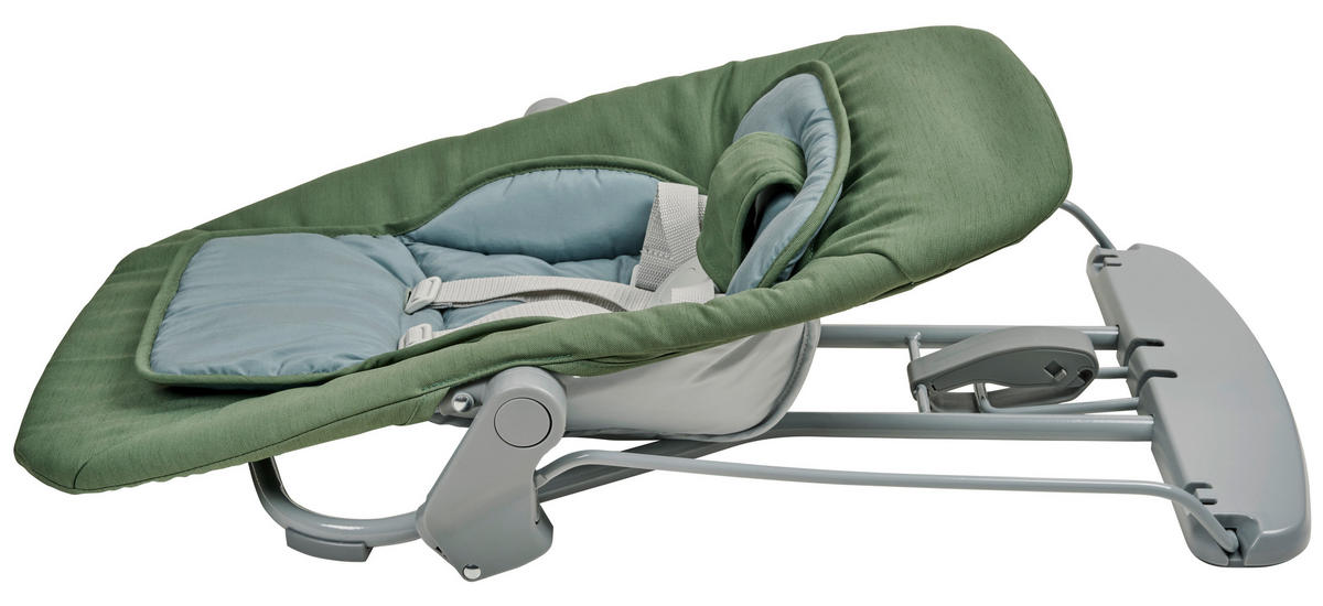 BABYSITTER  - skogsgrön/ljusgrå, Basics, metall/textil (66/45/48-58cm) - My Baby Lou
