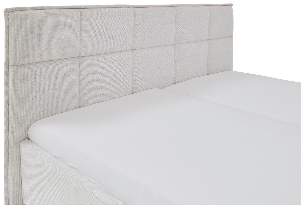 POLSTERBETT Lattenrost, Bettkasten 180/200 cm  in Beige  - Birkefarben/Beige, Design, Holz/Textil (180/200cm) - Xora