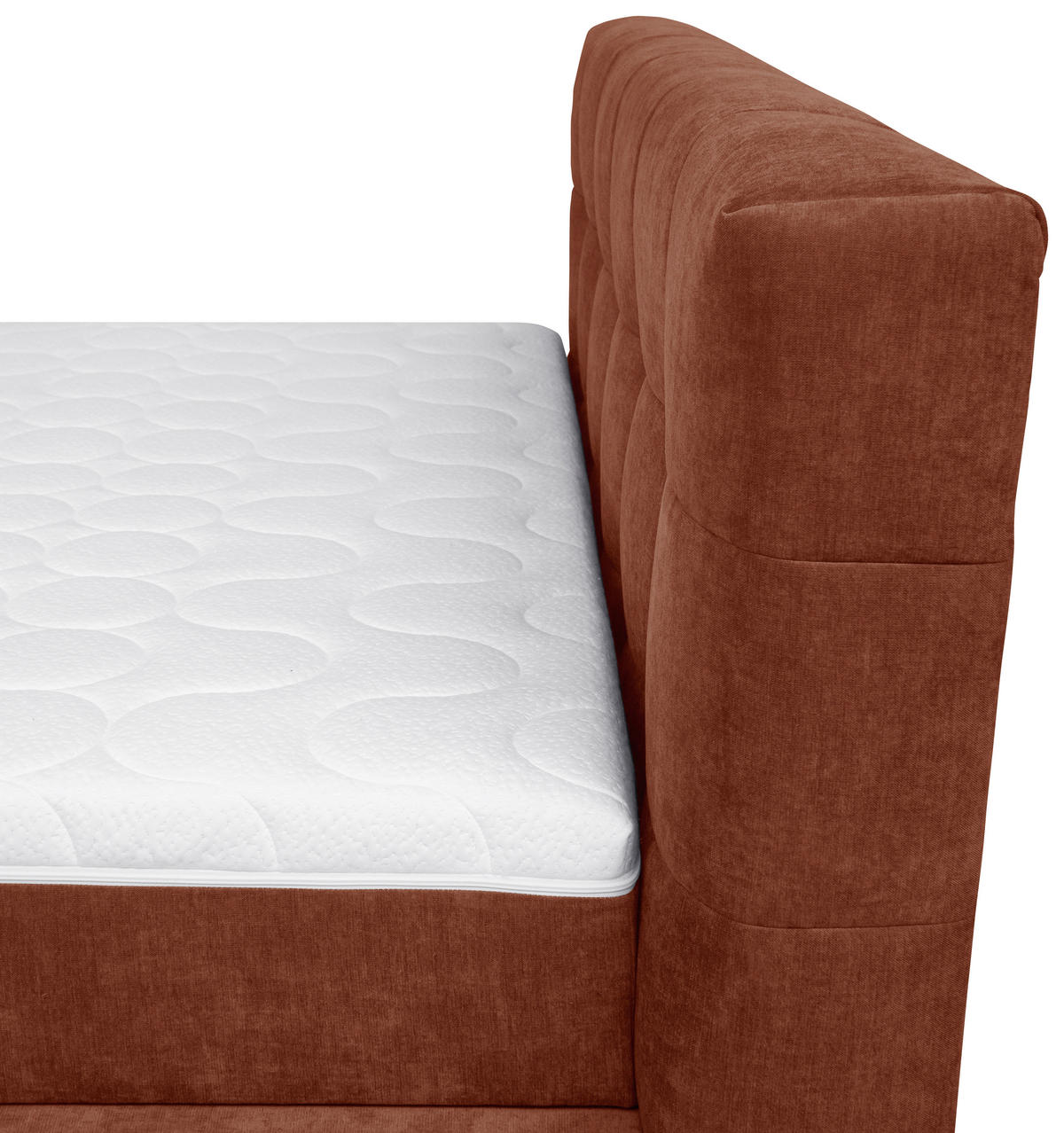 KÁRPITOZOTT ÁGY 180/200 cm  barna  - barna/fekete, Basics, műanyag/textil (180/200cm) - Esposa