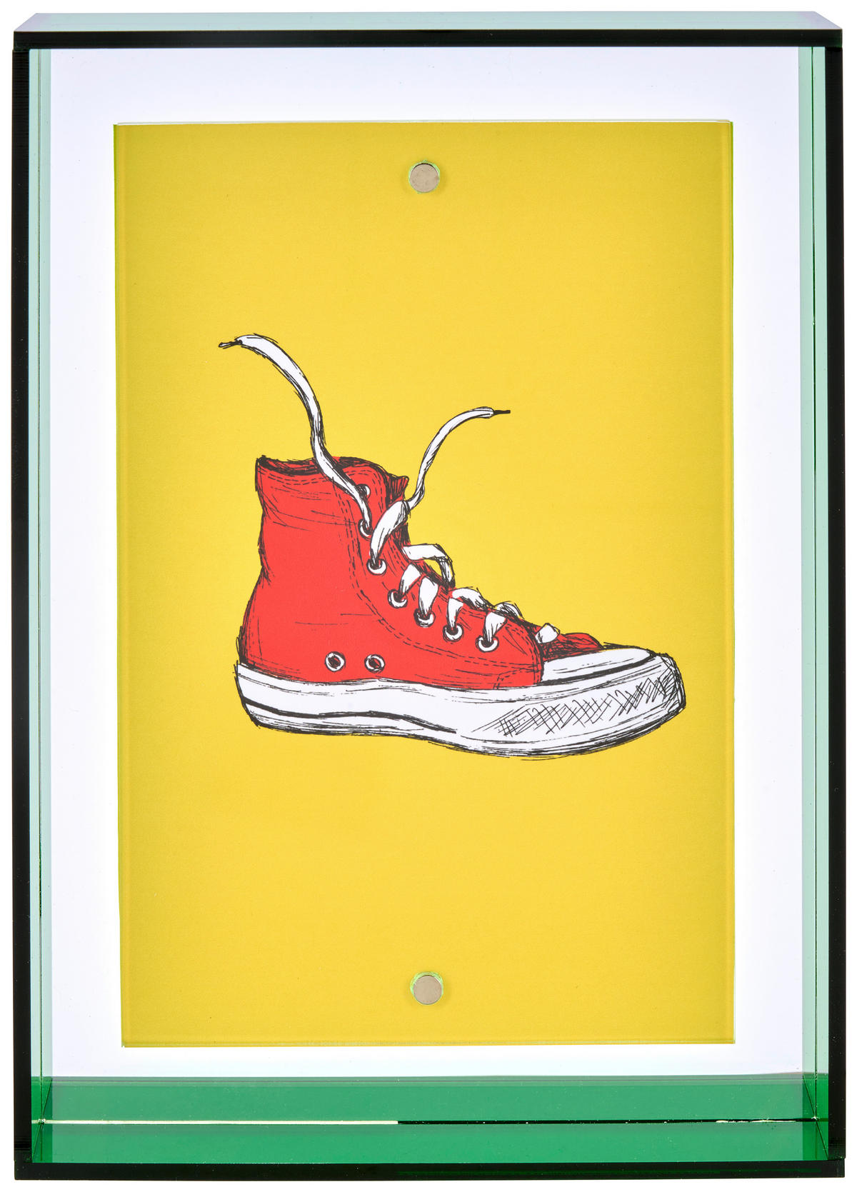 BILDERRAHMEN 13.4/18,5/3,4 cm  - Grün, LIFESTYLE, Kunststoff (13.4/18,5/3,4cm)