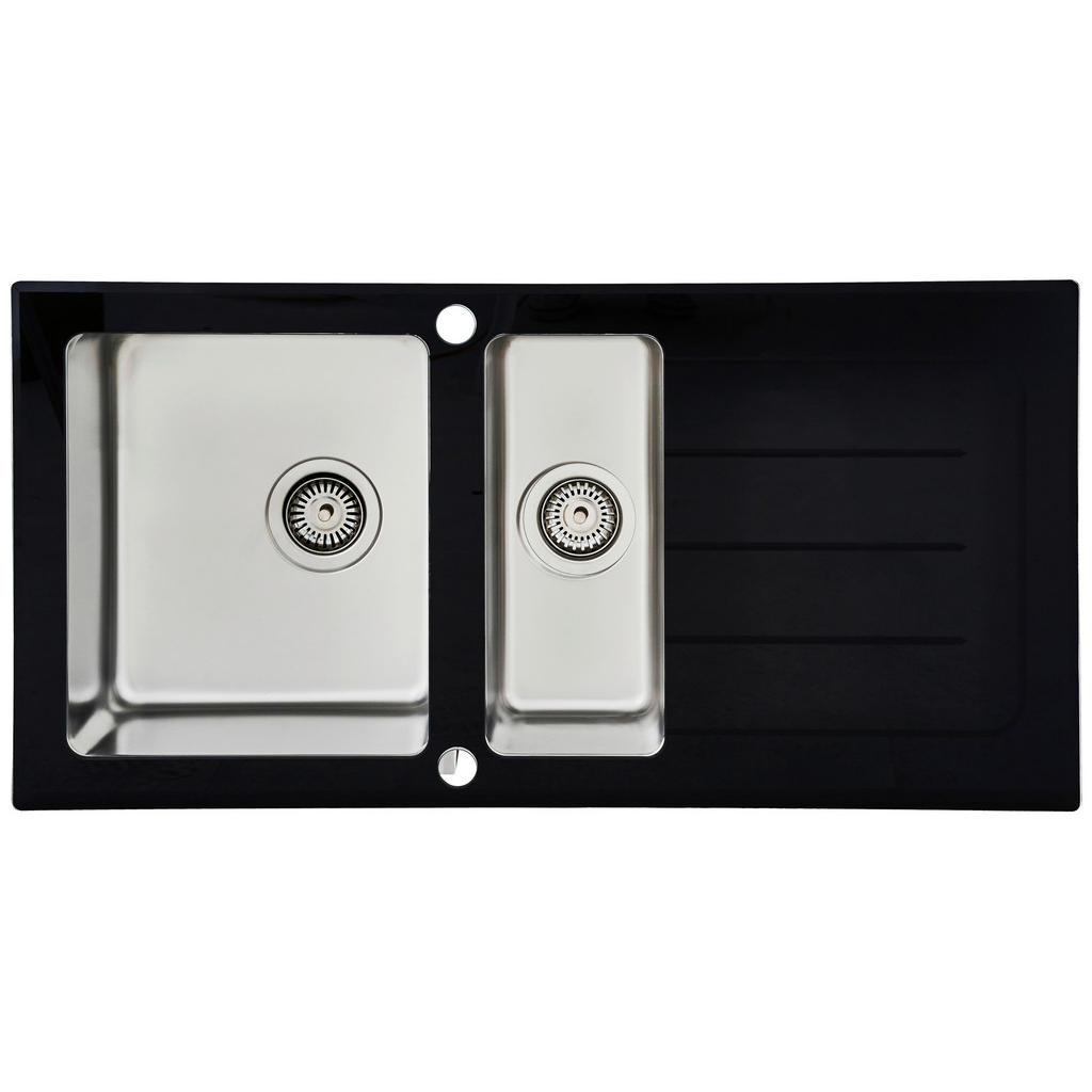 Spüle Respekta Glasspüle 100 X 50 Cm