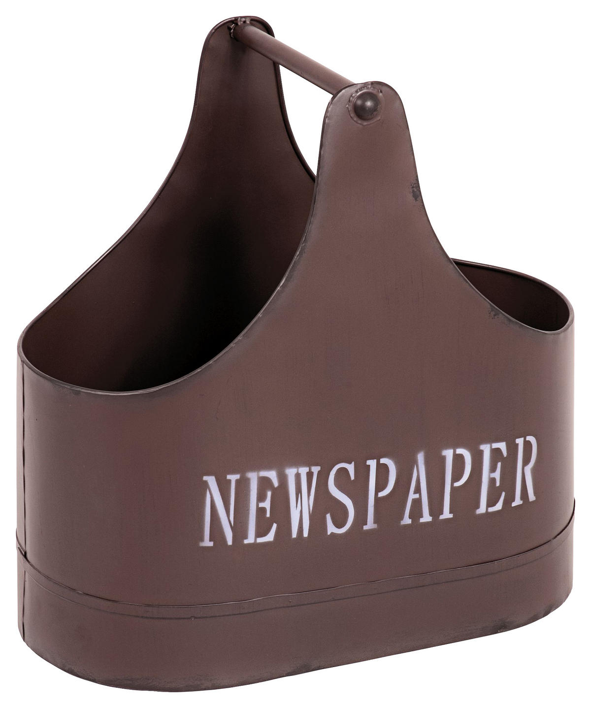 ZEITUNGSSTÄNDER  - Braun, Design, Metall (44/44/27cm)