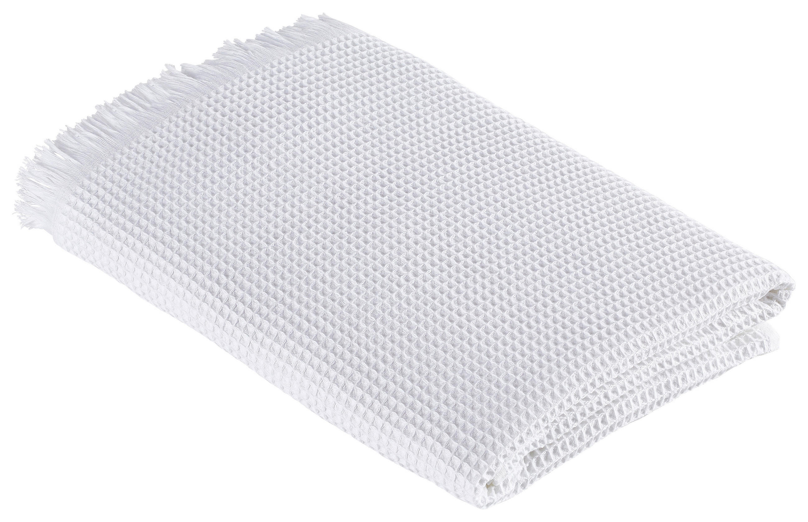 DUSCHTUCH 70/140 cm  - Hellgrau/Weiß, Basics, Textil (70/140cm) - Bio:Vio