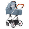 KINDERWAGENSET FX4 Life  - Blau/Cognac, Basics, Textil/Metall (57/129/100cm) - Gesslein