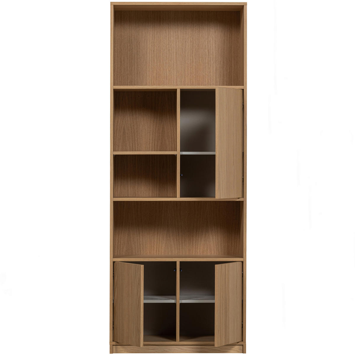 REGAL Eiche furniert Naturfarben  - Naturfarben, Design, Holz (77/199/40cm) - Livetastic
