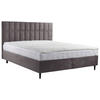 BOXBETT 180/200 cm  in Dunkelgrau  - Dunkelgrau/Schwarz, KONVENTIONELL, Holz/Textil (180/200cm) - Boxxx