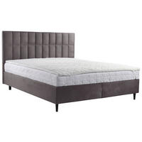 BOXBETT 180/200 cm  in Dunkelgrau  - Dunkelgrau/Schwarz, KONVENTIONELL, Holz/Textil (180/200cm) - Boxxx