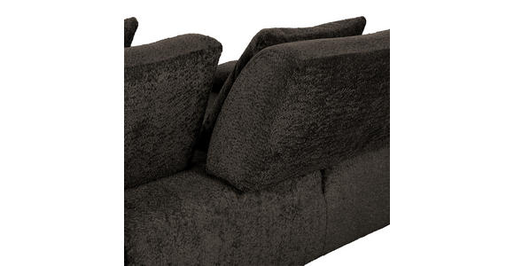 SCHLAFSOFA Chenille Anthrazit - Anthrazit/Schwarz, KONVENTIONELL, Kunststoff/Textil (235-255/80/116-138cm) - Carryhome