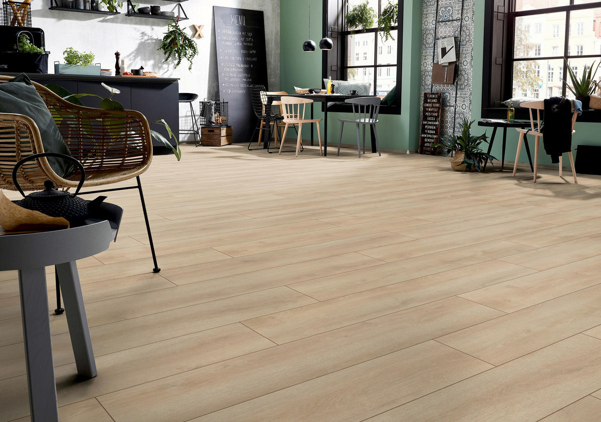 LAMINATBODEN Superior Advanced plus  - Eichefarben, KONVENTIONELL, Holz (138.0/24.4/0.8cm)