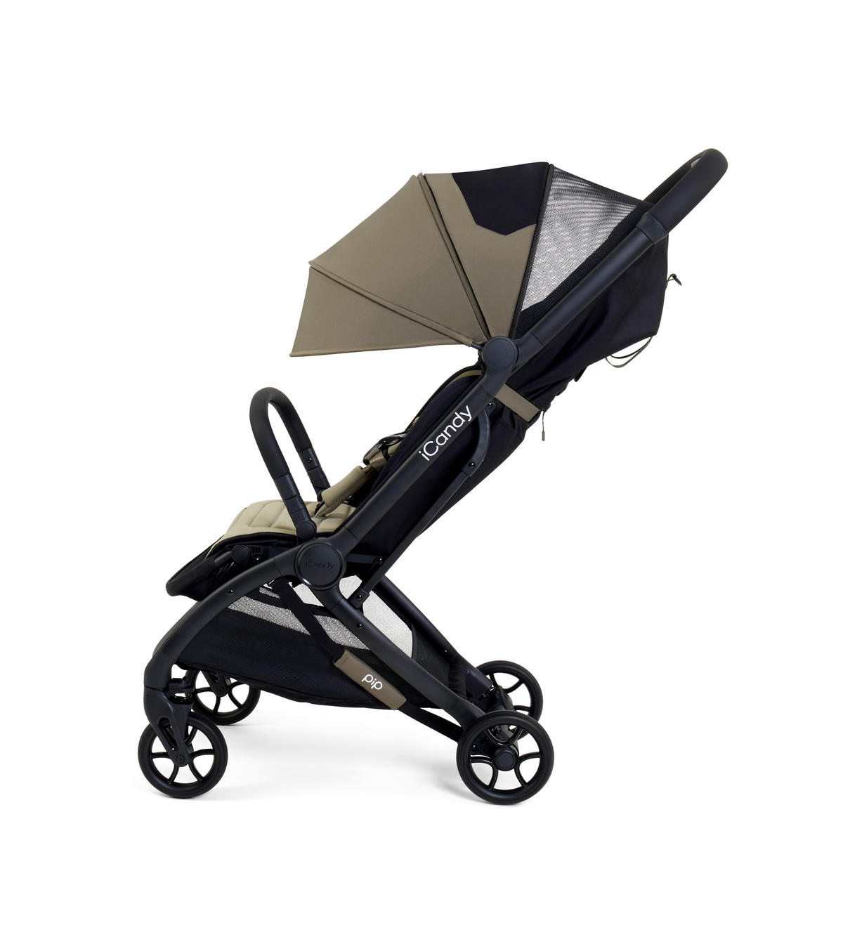KIŠOBRAN KOLICA  PIP  - boje kadulje/crna, Basics, tekstil/metal (104.5/44/67cm) - ICANDY