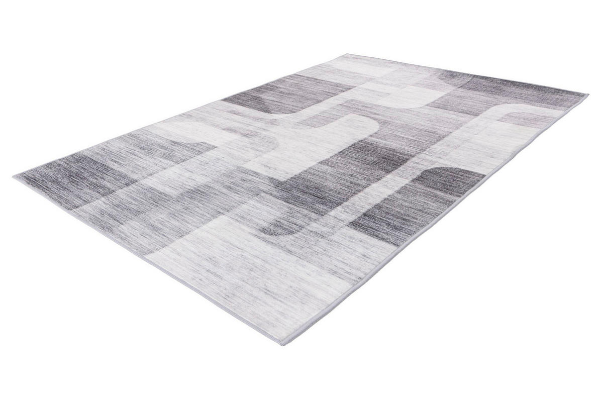 FLACHWEBETEPPICH 120/170 cm Silberfarben rechteckig  - Silberfarben, Basics, Textil (120/170cm) - Kayoom