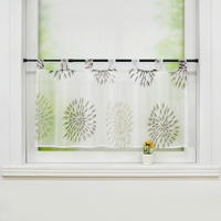 SCHEIBENGARDINE   120/60 cm   - Hellbraun/Weiß, Basics, Textil (120/60cm)