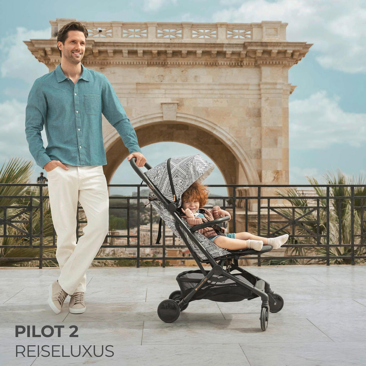 KINDERWAGEN Pilot 2 Bizuu  - Basics (67/42/101cm) - Kinderkraft