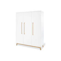 BABYKLEIDERSCHRANK PINOLINO RIVA  - Naturfarben/Weiß, Design, Holz (150/193/58cm) - Pinolino