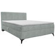 BOXBETT 160/200 cm  in Hellgrau  - Hellgrau/Schwarz, Design, Holz/Holzwerkstoff (160/200cm) - Xora