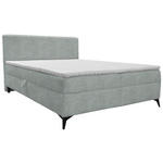 BOXBETT 160/200 cm  in Hellgrau  - Hellgrau/Schwarz, Design, Holz/Holzwerkstoff (160/200cm) - Xora
