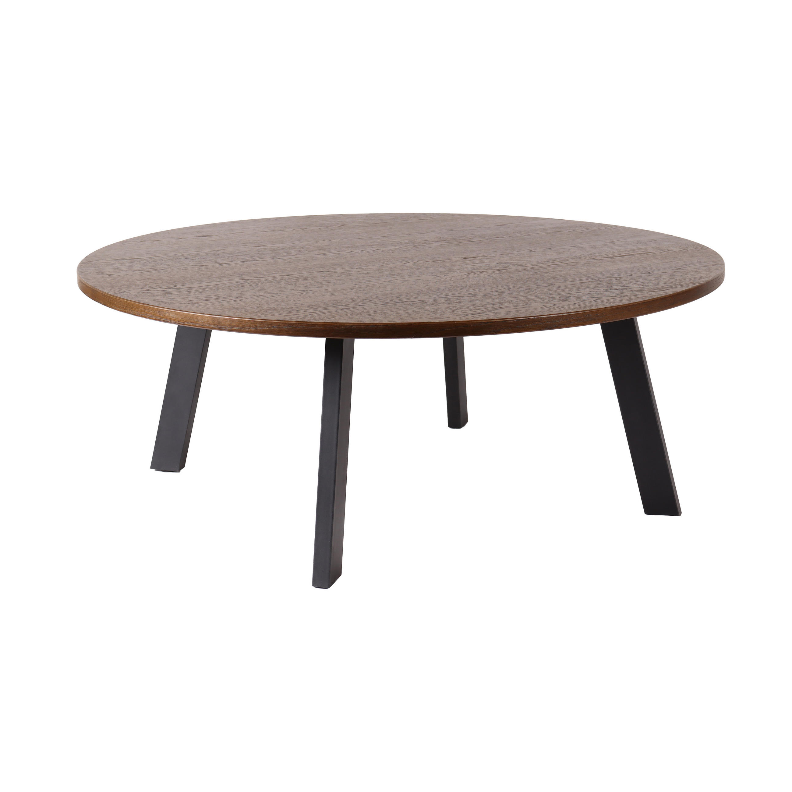 SOFFBORD i trä 115/115/45 cm  - brun/svart, Modern, metall/trä (115/115/45cm) - Niels Andersson