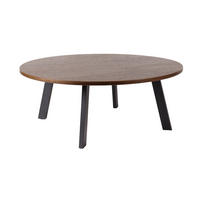 SOFFBORD i trä 115/115/45 cm  - brun/svart, Modern, metall/trä (115/115/45cm) - Niels Andersson